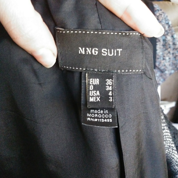 Lightweight wide collar black & grey jacket - Picture 6 of 7